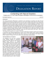 May Delegation Report