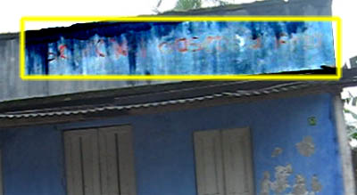Faded FARC graffiti